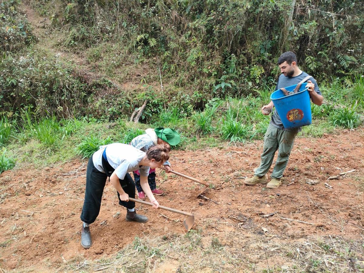 Indigenous homestay 1 Mu Cang Chai Buitenkant foto